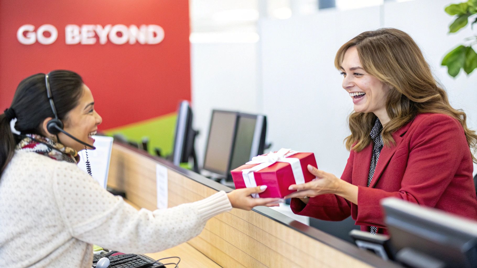 Describe a time when you went above and beyond for a customer