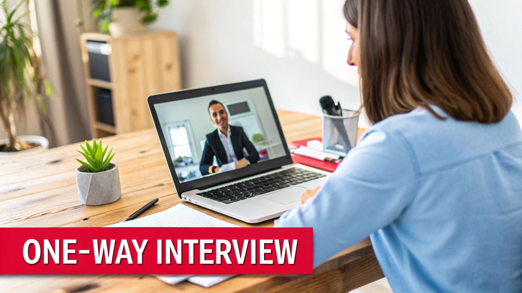 One-way interview setup