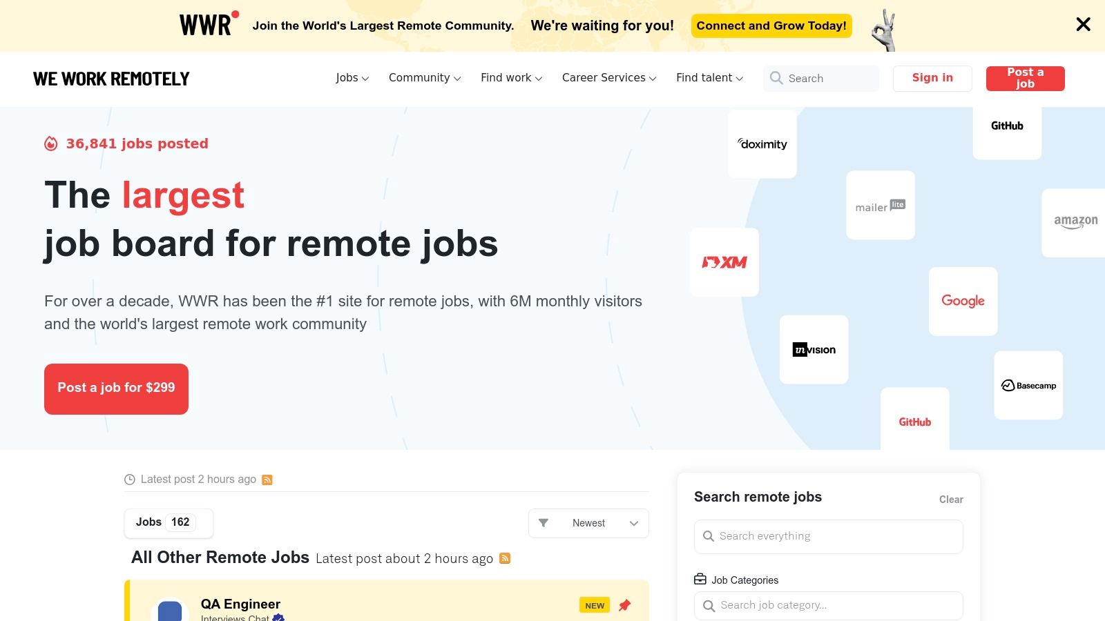 We Work Remotely (WWR)