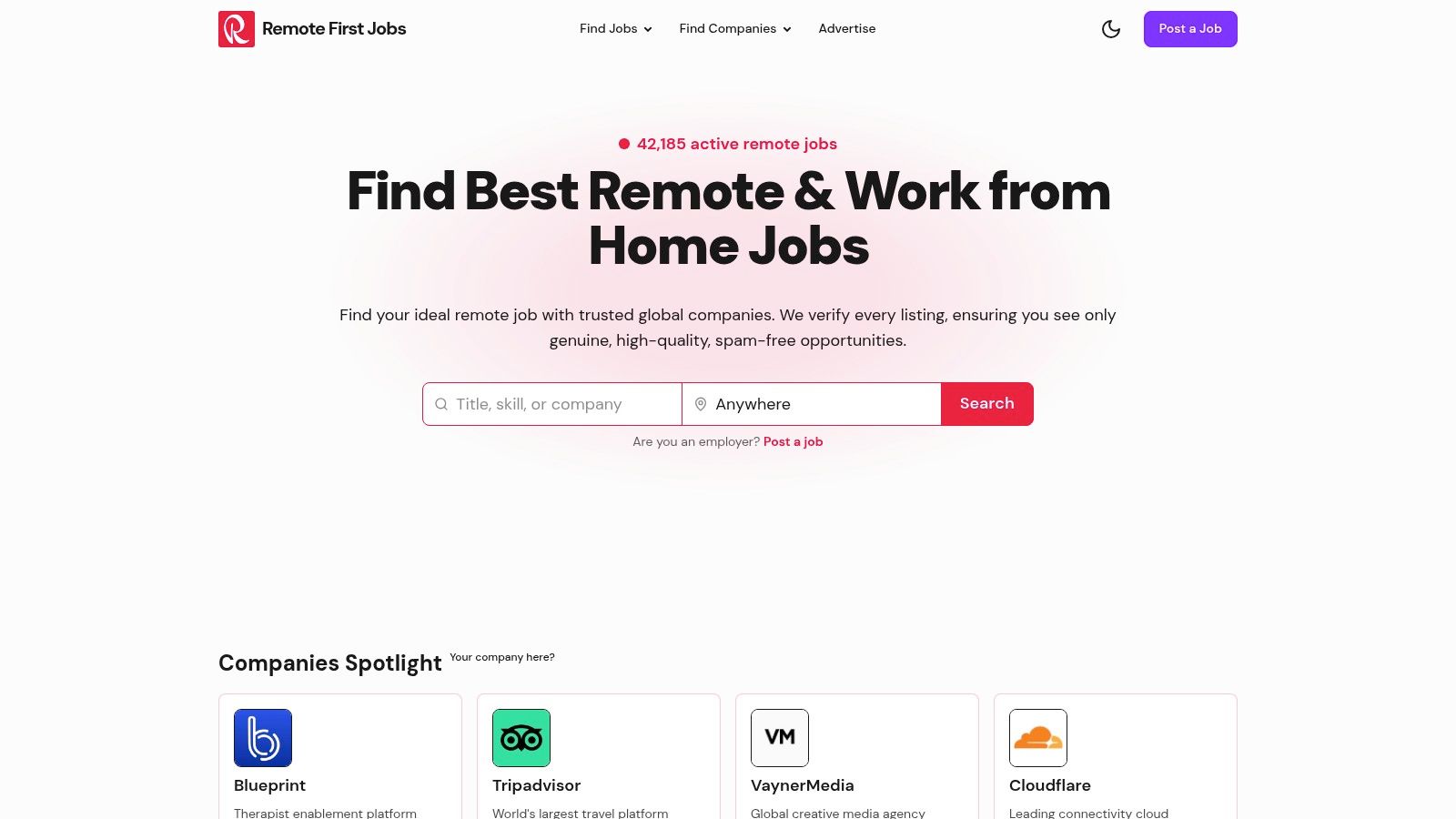 Remote First Jobs