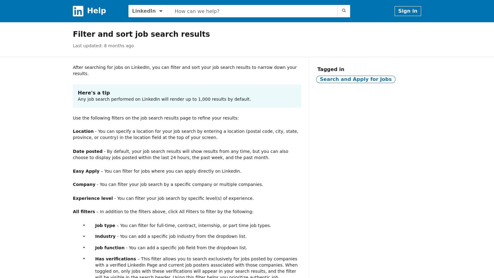 LinkedIn Jobs