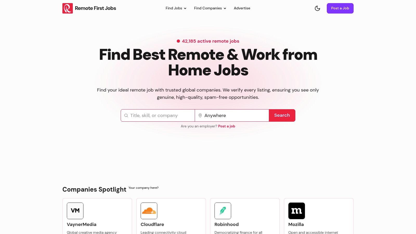 Remote First Jobs