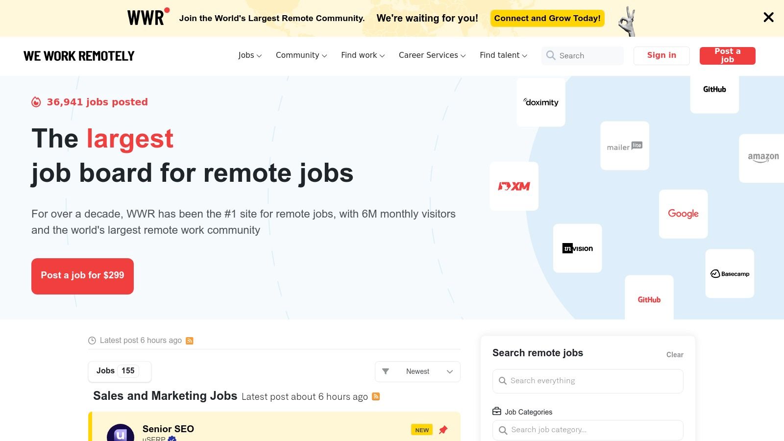 We Work Remotely (WWR)