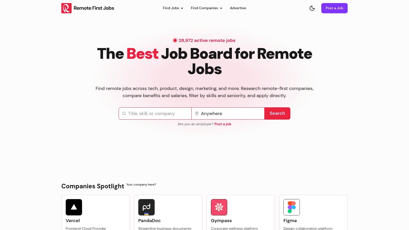 Remote First Jobs