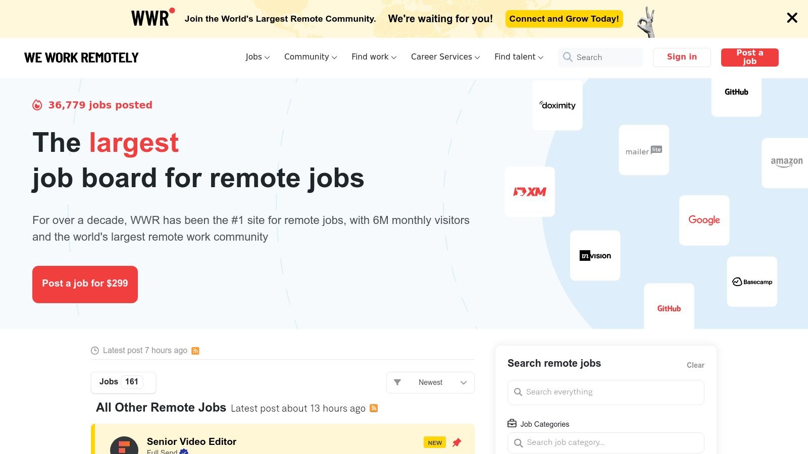 We Work Remotely (WWR)