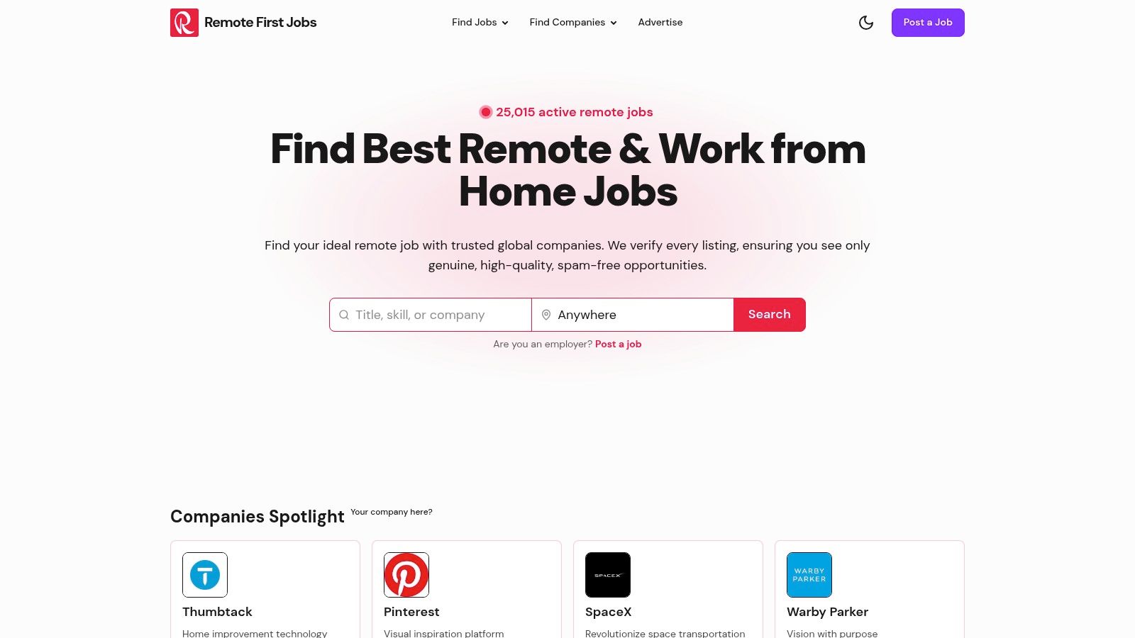 Remote First Jobs