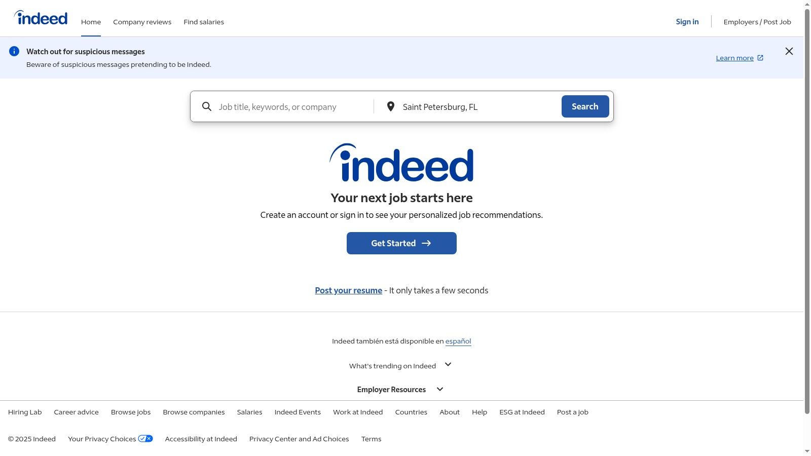 Indeed (U.S. remote design searches)