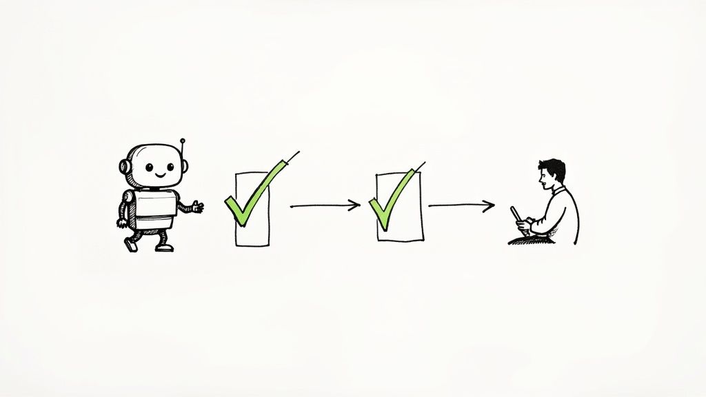 Implement Automated Checks Before Human Review