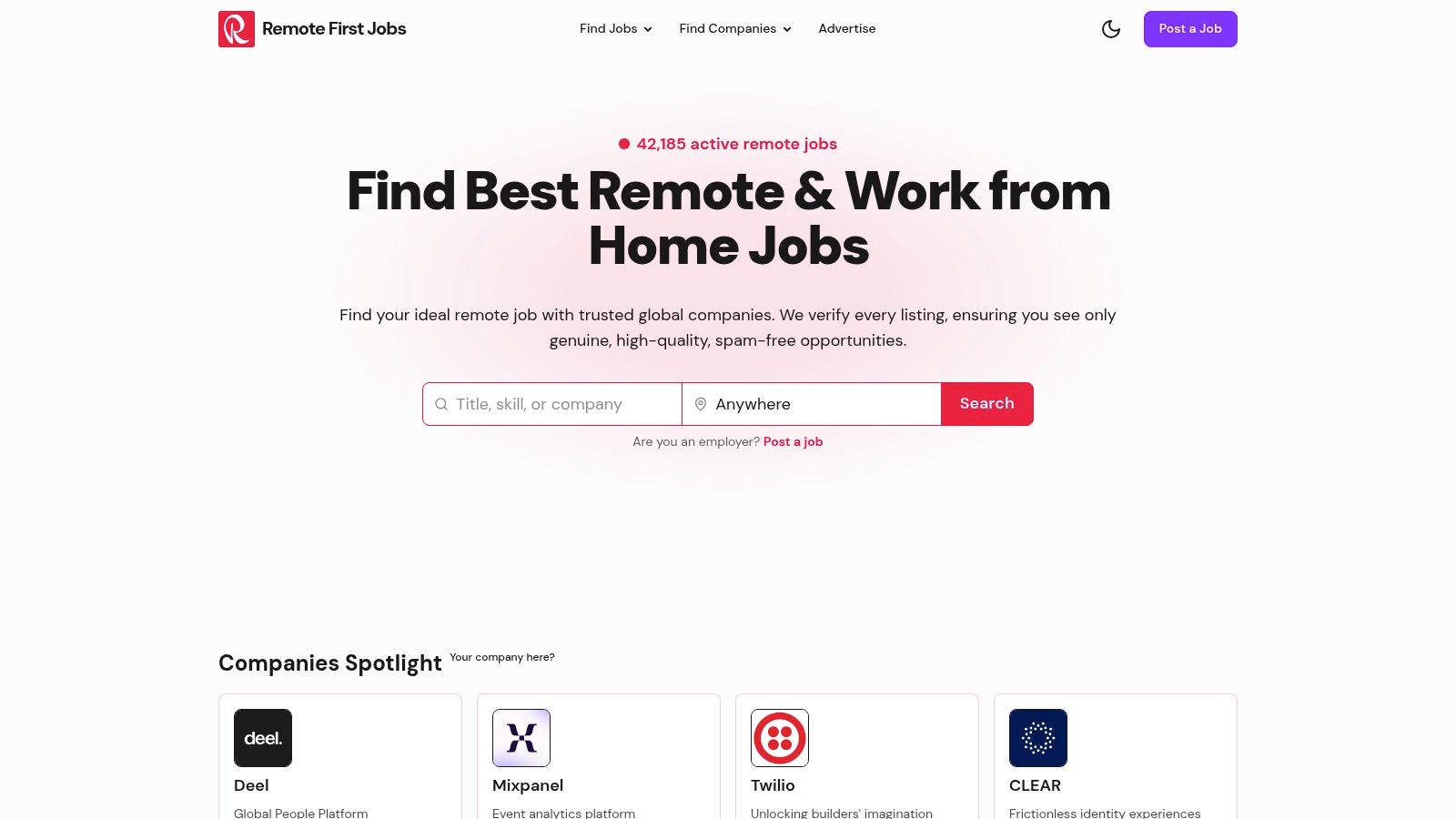 Remote First Jobs