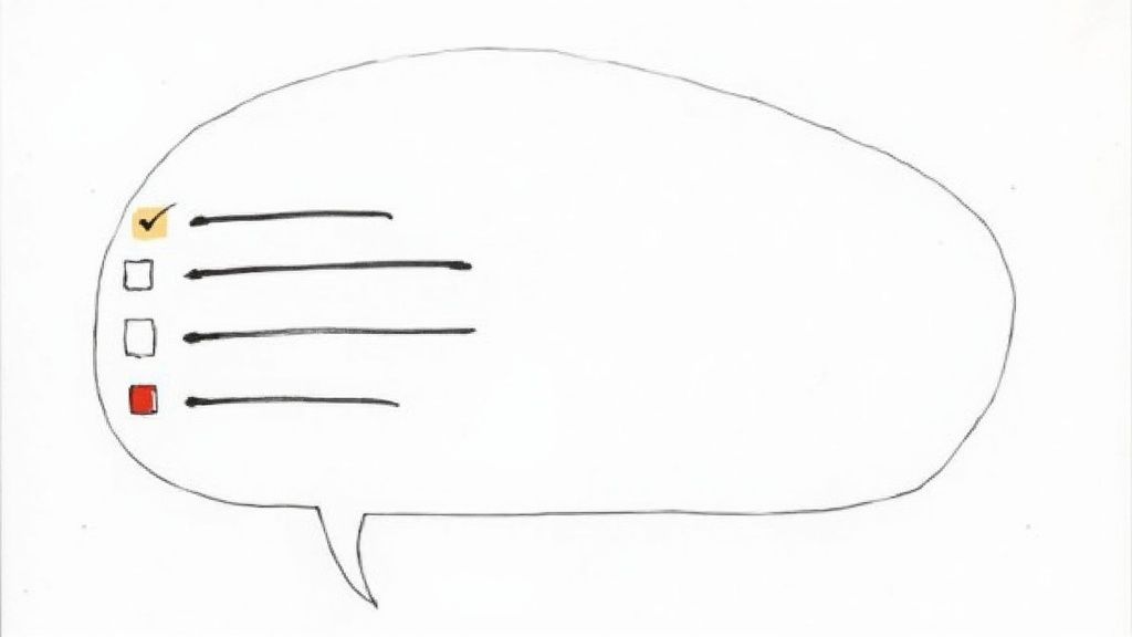 A candidate in a job interview thoughtfully answering a question.