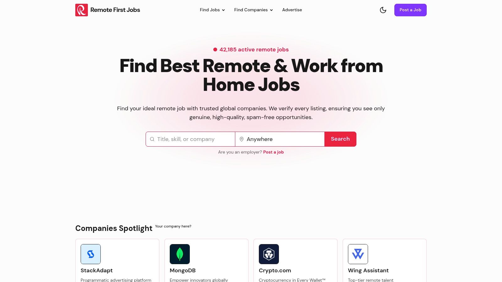 Remote First Jobs