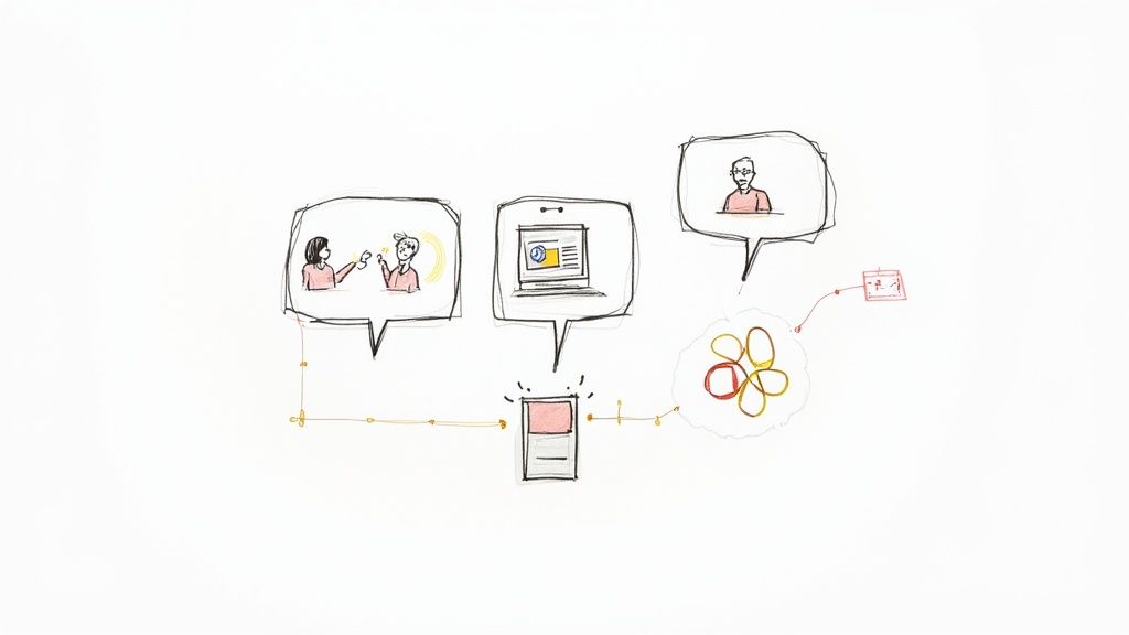 A diverse group of professionals looking toward the future, symbolizing forward-thinking employer branding strategies.