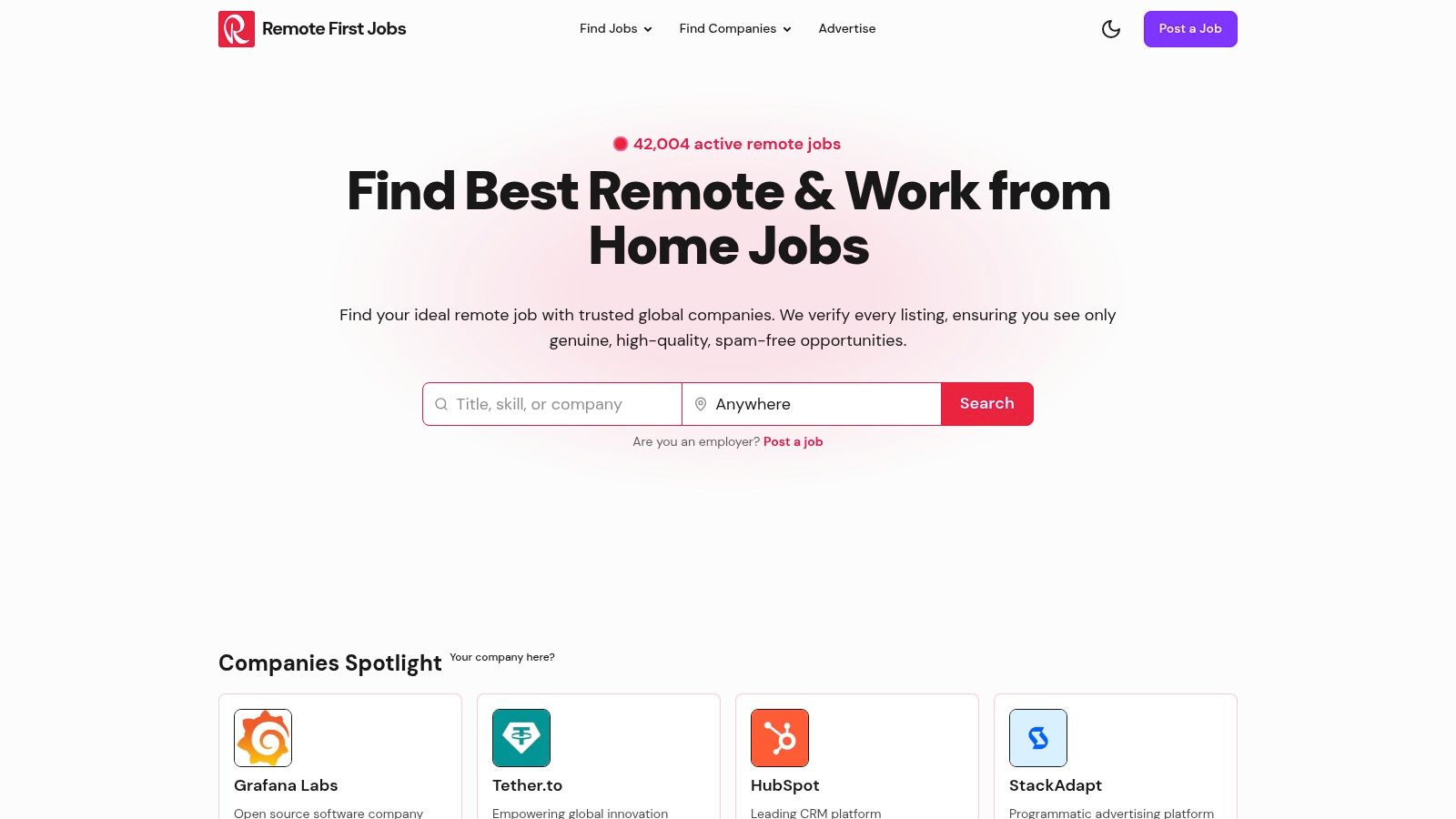 Remote First Jobs