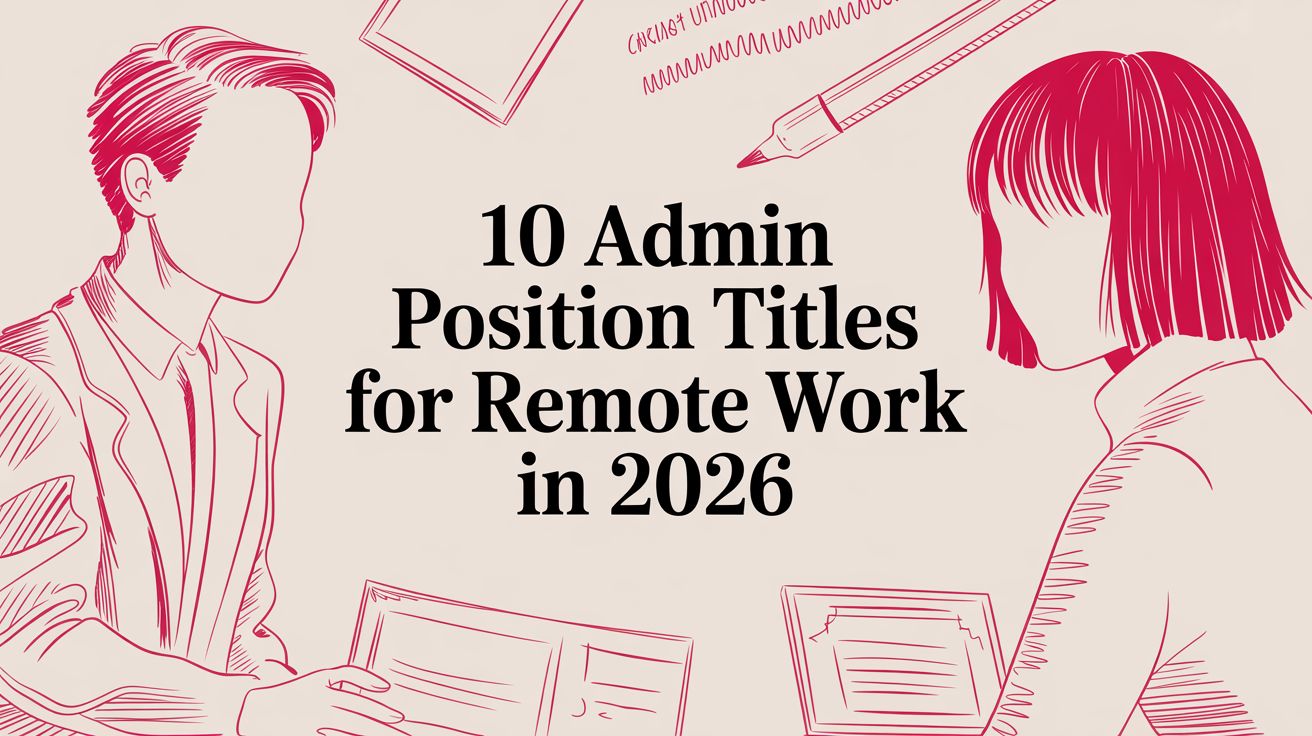 10 Admin Position Titles for Remote Work in 2026