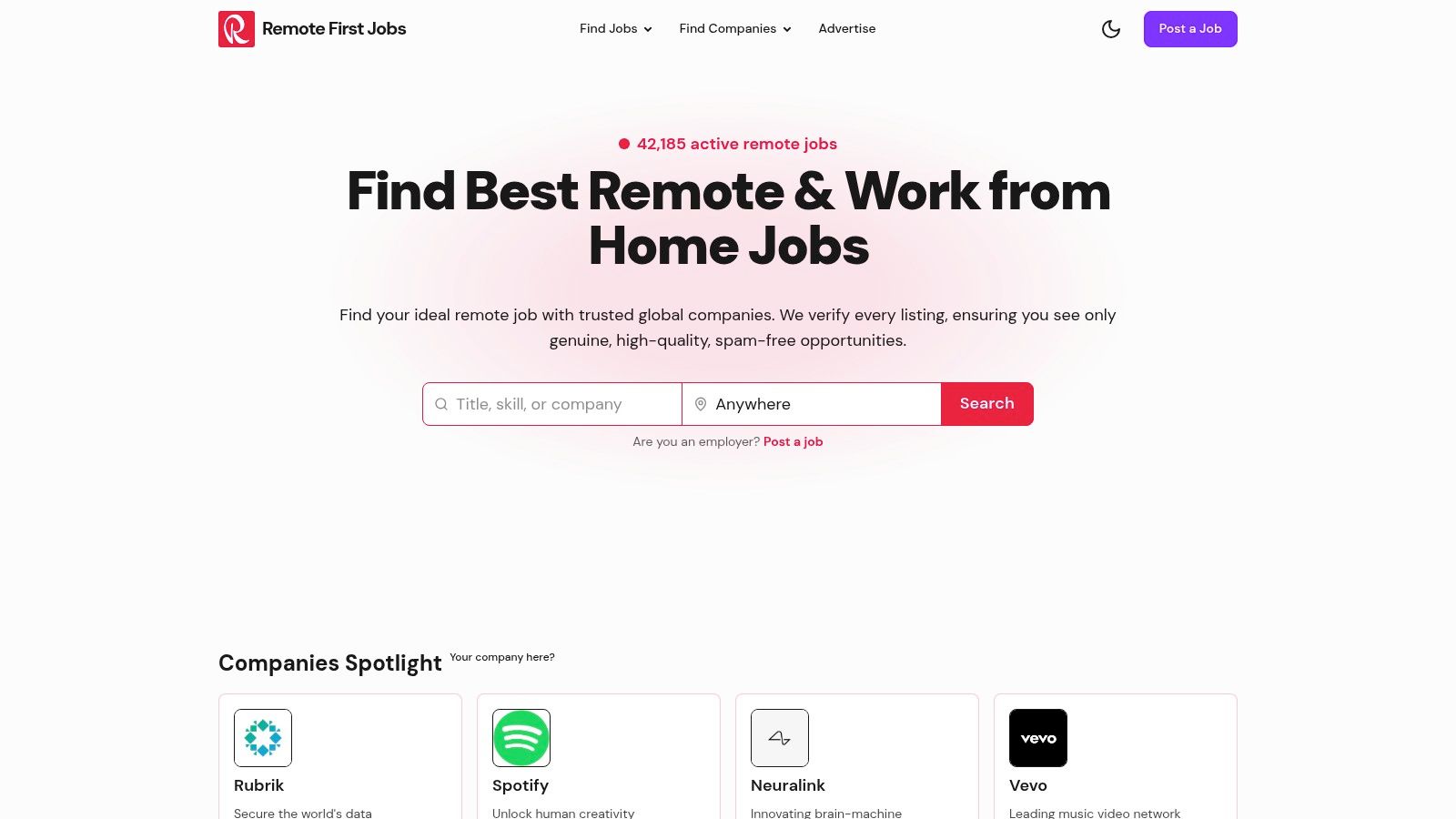 Remote First Jobs