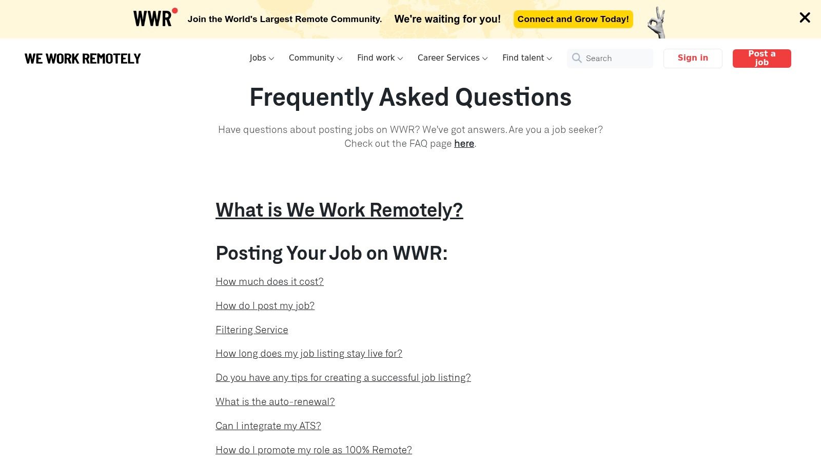 We Work Remotely (WWR)