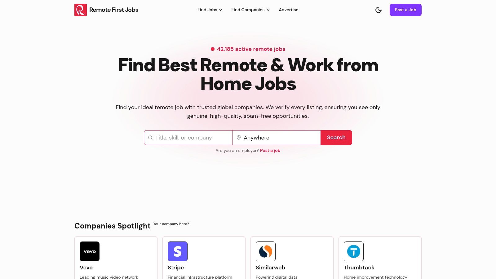 Remote First Jobs