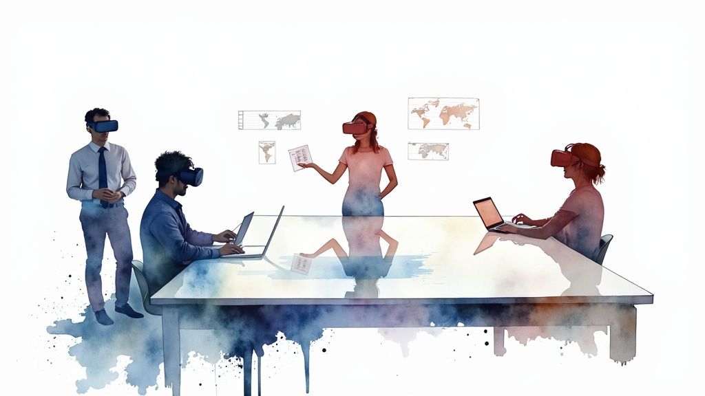 Virtual Reality and Metaverse Workspaces
