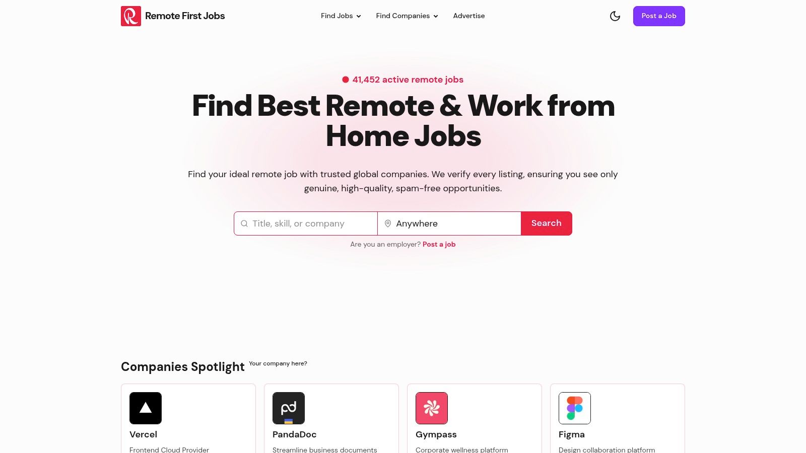 Remote First Jobs