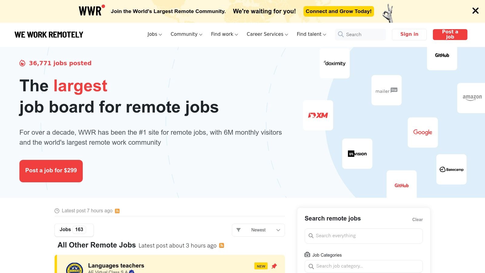 We Work Remotely (WWR)