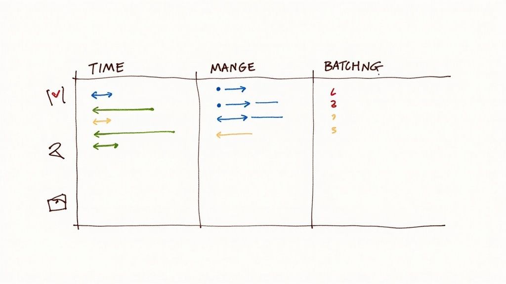 A person’s digital calendar showing time-blocked schedules for the week