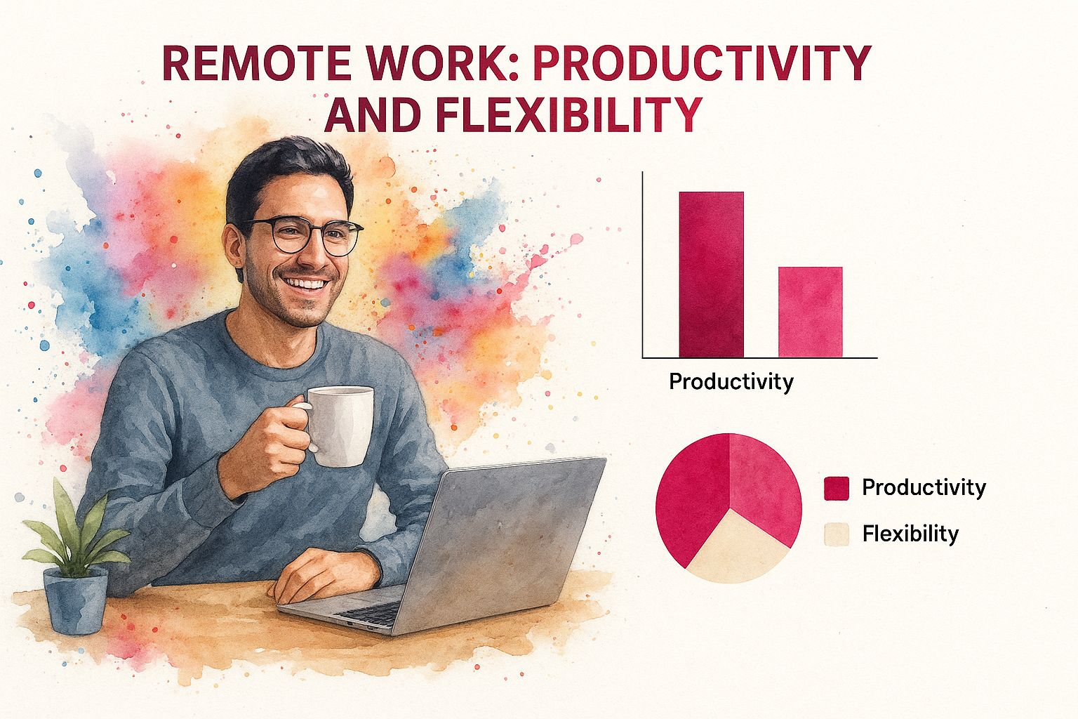 Infographic about remote work culture