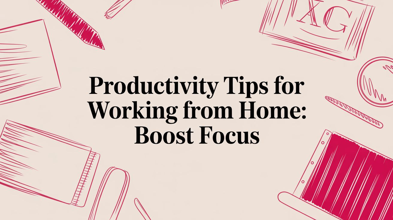 productivity tips for working from home: boost focus