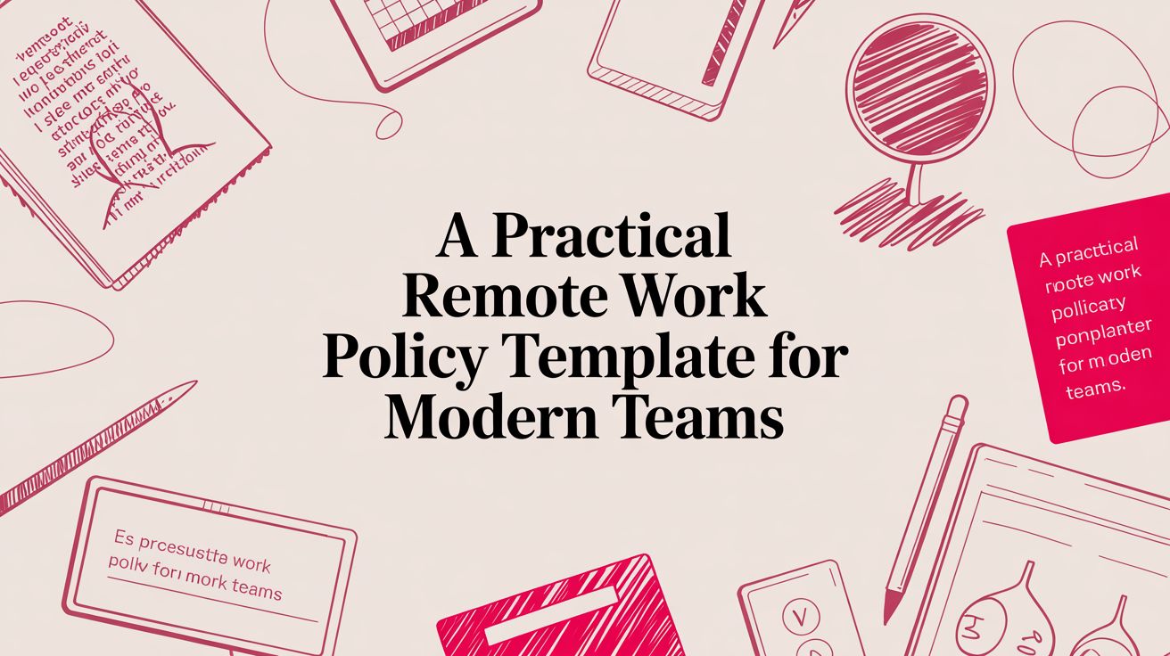 A Practical Remote Work Policy Template for Modern Teams