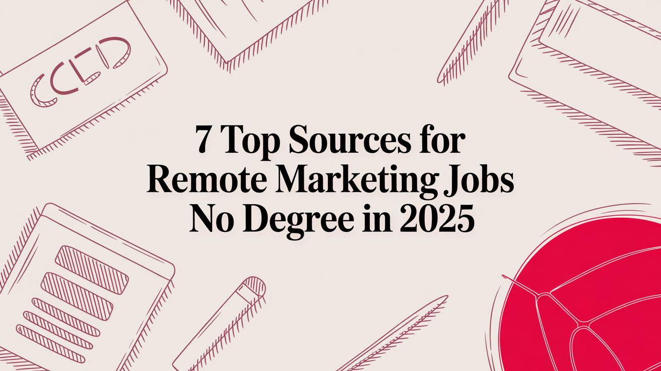 7 Top Sources for Remote Marketing Jobs No Degree in 2025