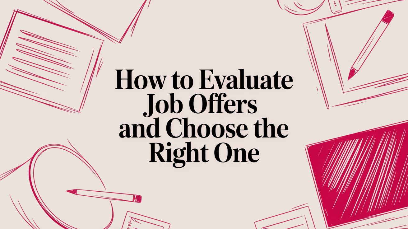 How to Evaluate Job Offers and Choose the Right One