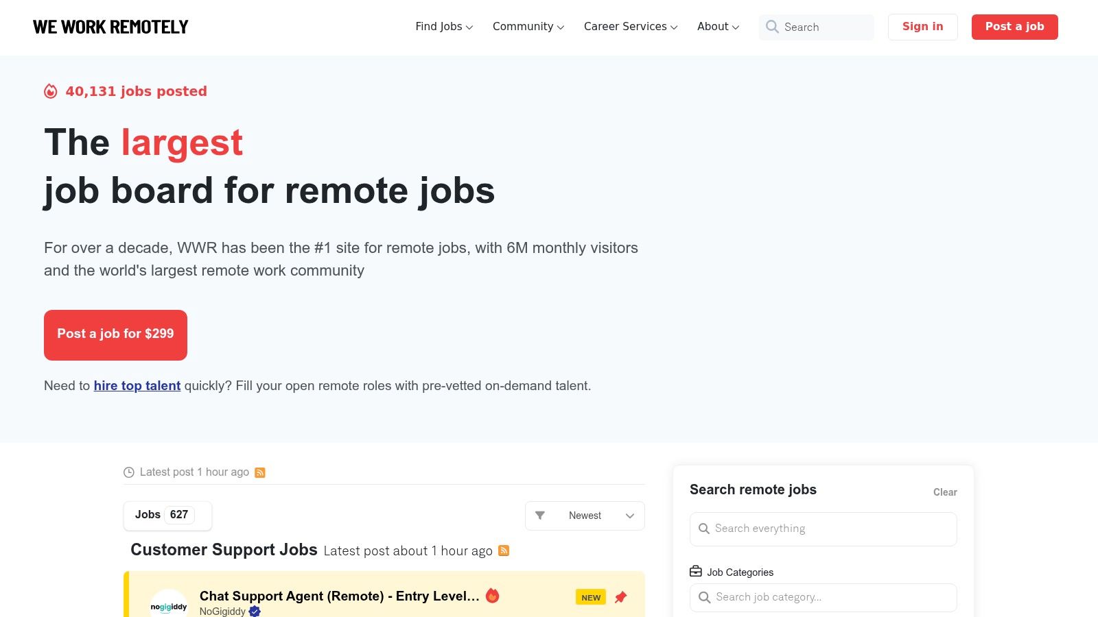 We Work Remotely (WWR)