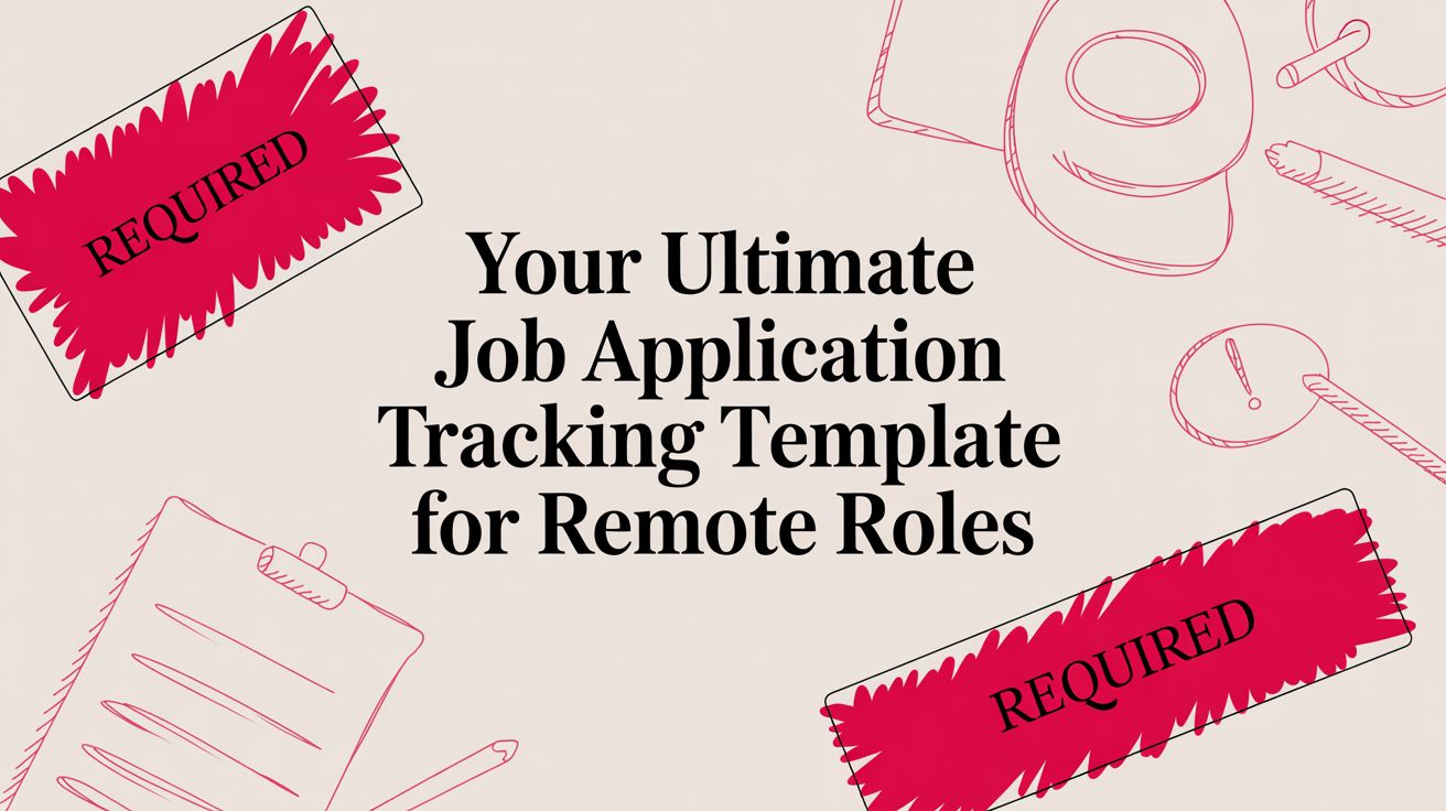 Your Ultimate Job Application Tracking Template for Remote Roles