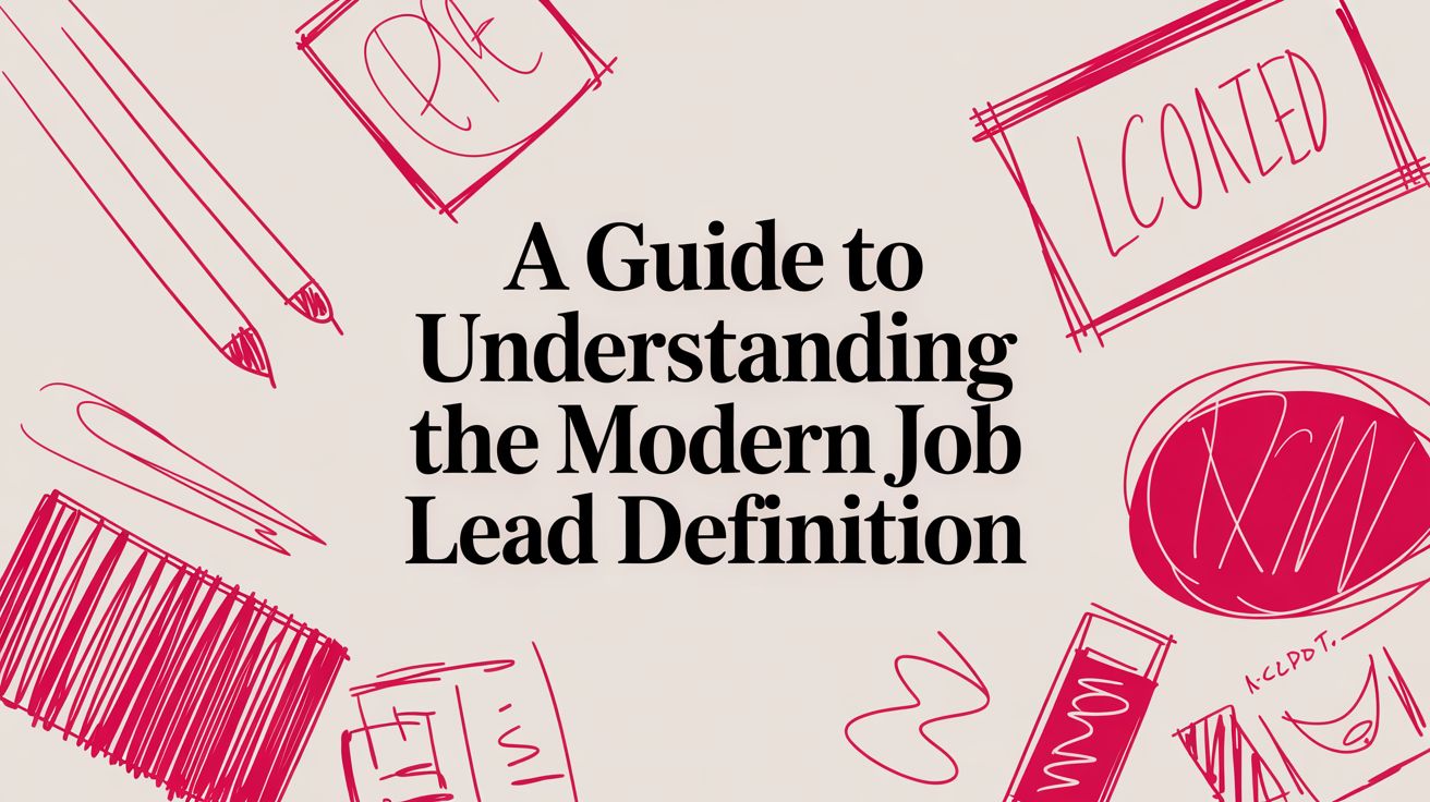 A Guide to Understanding the Modern Job Lead Definition