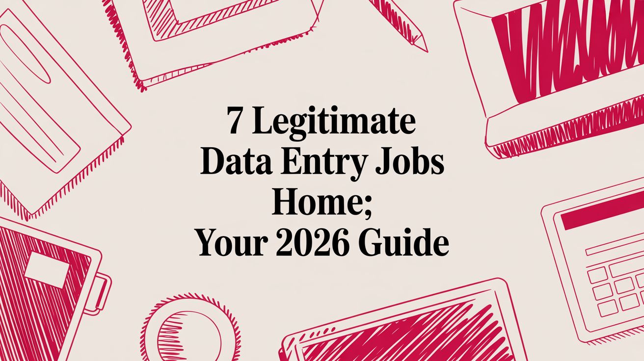 7 Legitimate Data Entry Jobs Home: Your 2026 Guide