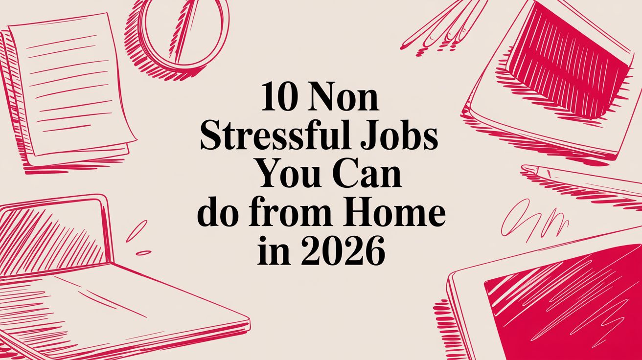 10 Non Stressful Jobs You Can Do From Home in 2026