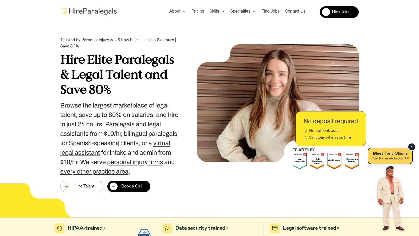 Screenshot from https://hireparalegals.com