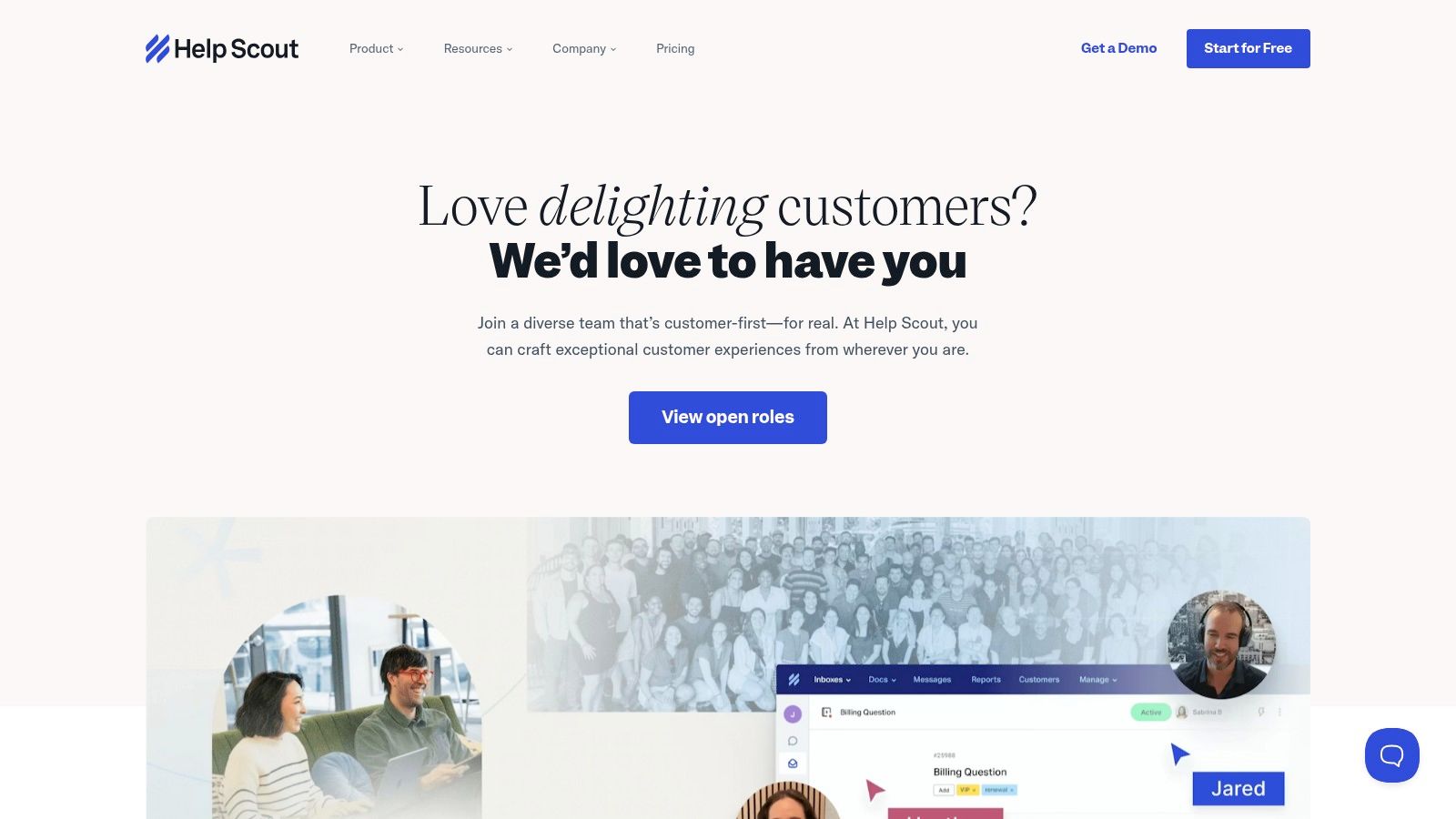 Help Scout, Direct‑Hire Roles at a Remote‑First CX Software Company