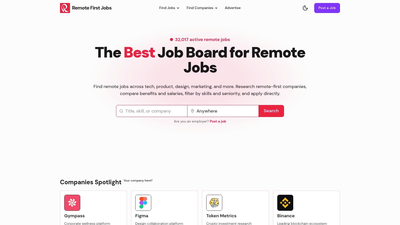 Remote First Jobs