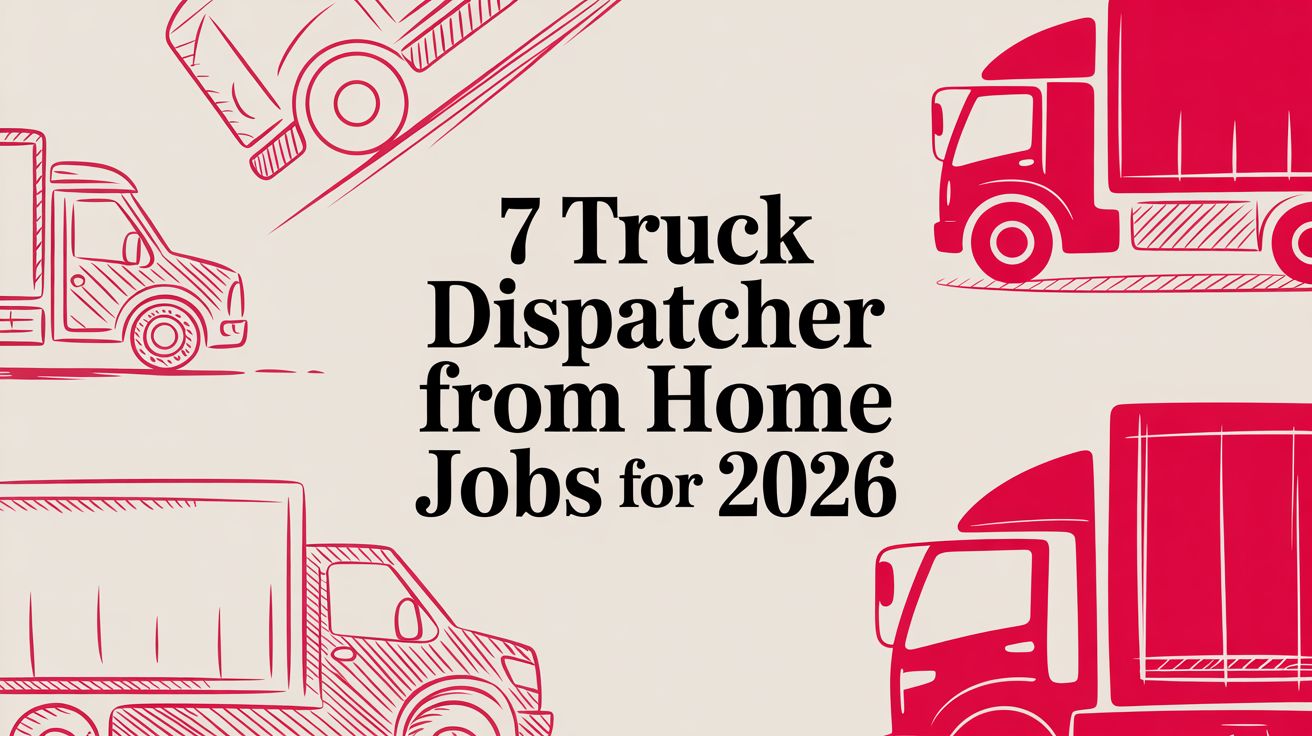 7 Truck Dispatcher From Home Jobs for 2026