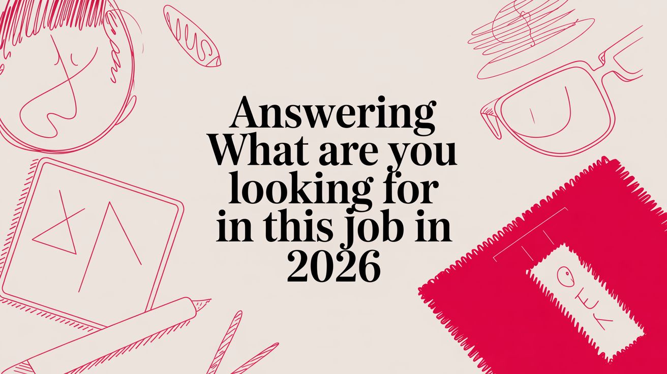 Answering What Are You Looking For in This Job in 2026