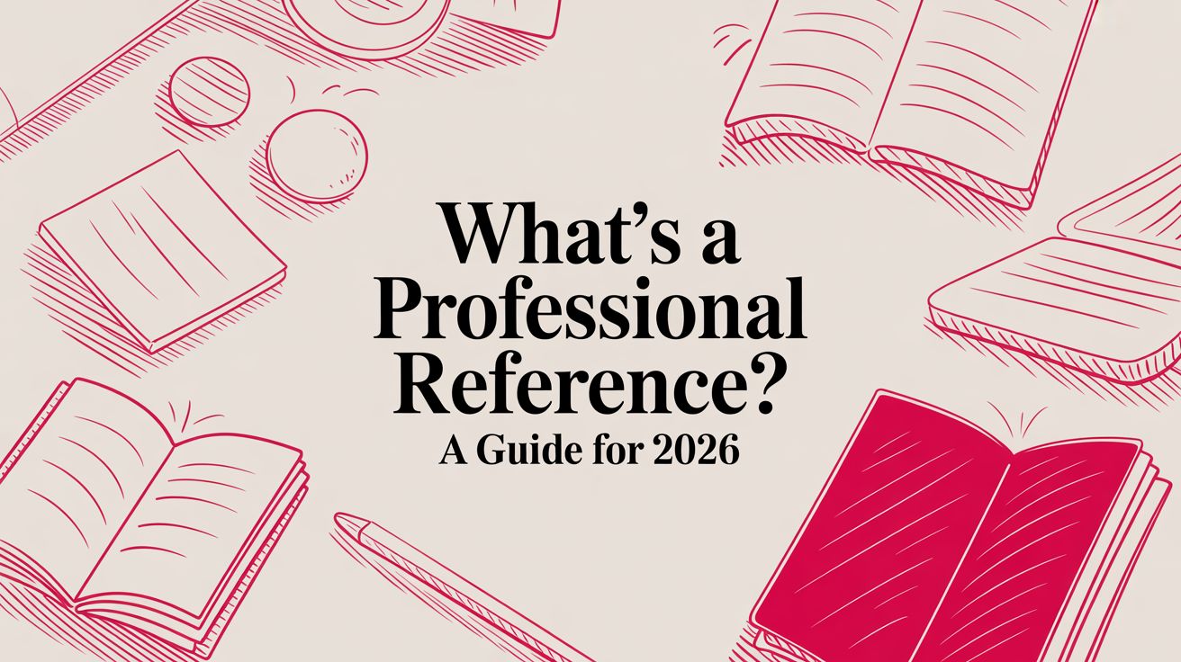 What's a Professional Reference? A Guide for 2026