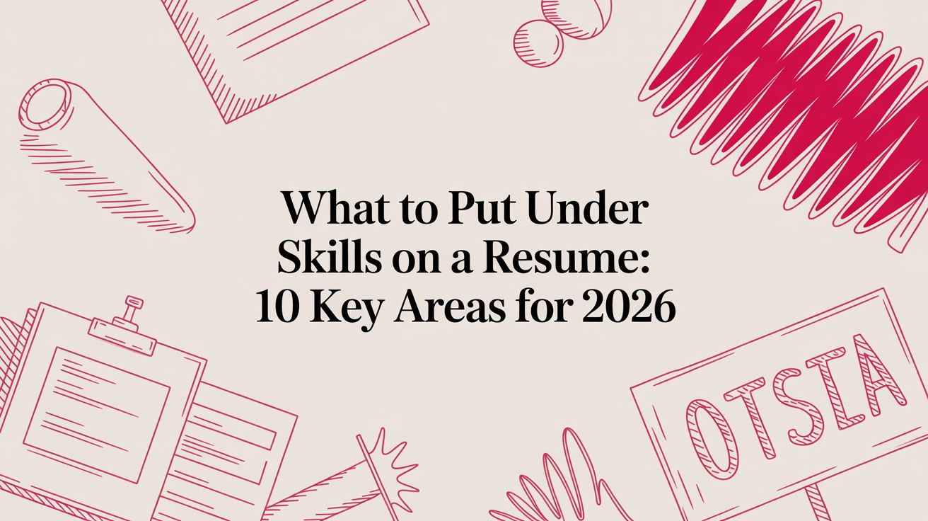 What to Put Under Skills on a Resume: 10 Key Areas for 2026