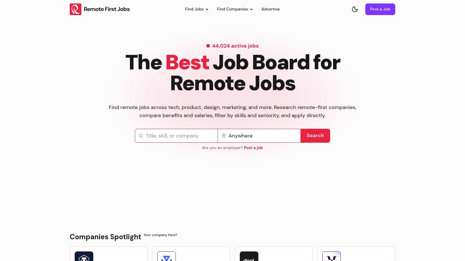 Remote First Jobs