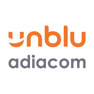 Unblu adiacom logo